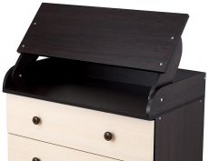 Пеленальний комод Babyroom 4 телBig 102x80x50 венге-дуб молочный